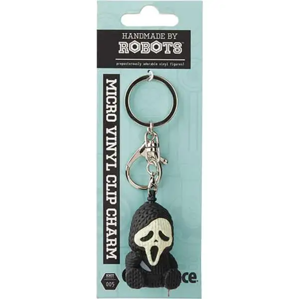 Scream Handmade by Robots Ghost Face 1.75-Inch Knit-Look Keychain (Pre-Order ships February)