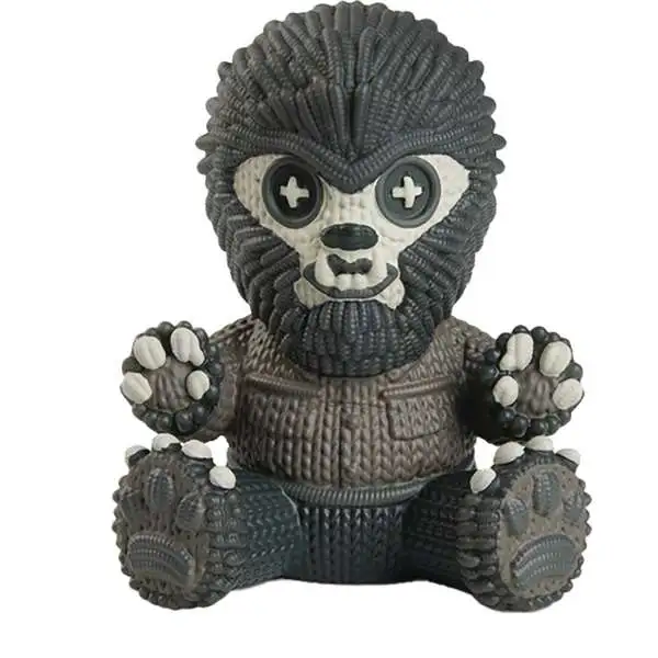 Universal Monsters Handmade by Robots Wolf Man 6-Inch Knit-Look Vinyl Figure [Black & White, Glow-in-the-Dark] (Pre-Order ships January)