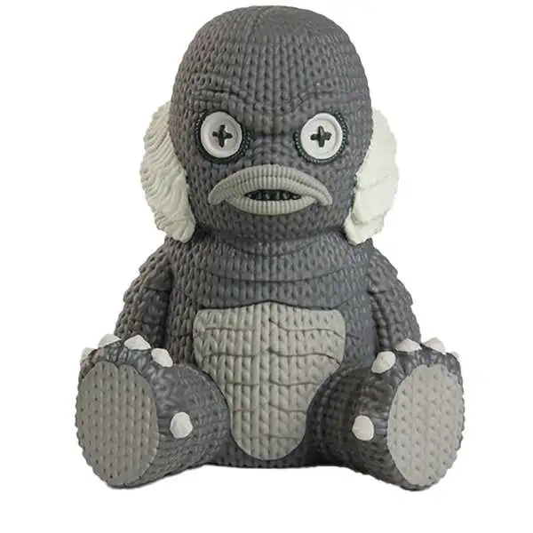 Universal Monsters Handmade by Robots Creature from the Black Lagoon 6-Inch Knit-Look Vinyl Figure [Black & White, Glow-in-the-Dark] (Pre-Order ships January)