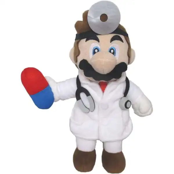Super Mario Doctor Mario 10-Inch Plush