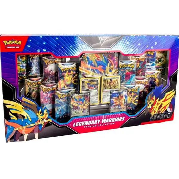 Pokemon Legendary Warriors Premium Collection [14 Booster Packs, 4 Foil Cards, Oversized Card & More]