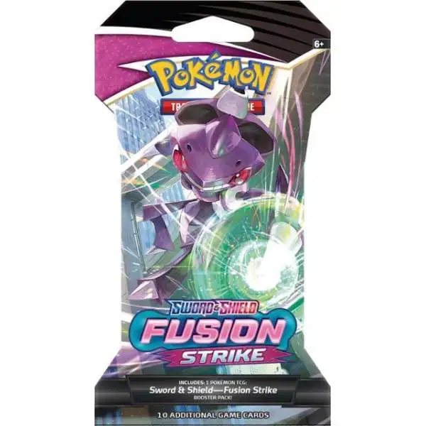 Pokemon Trading Card Game Sword & Shield Fusion Strike SLEEVED Booster Pack [10 Cards]