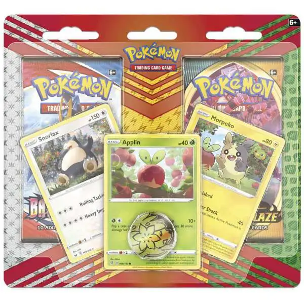 Pokemon Snorlax, Morpeko & Applin Special Edition [2 Booster Packs, 3 Promo Cards & More]