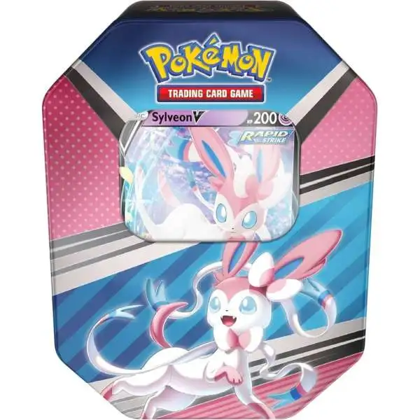 Pokemon Eevee Evolutions Sylveon V Exclusive Tin Set [4 Booster Packs & Foil Promo Card]