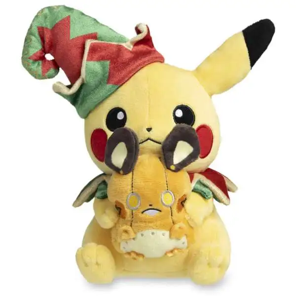 Pokemon Holiday Workshop Pikachu Robot Dedenne Toy 8.75 Plush