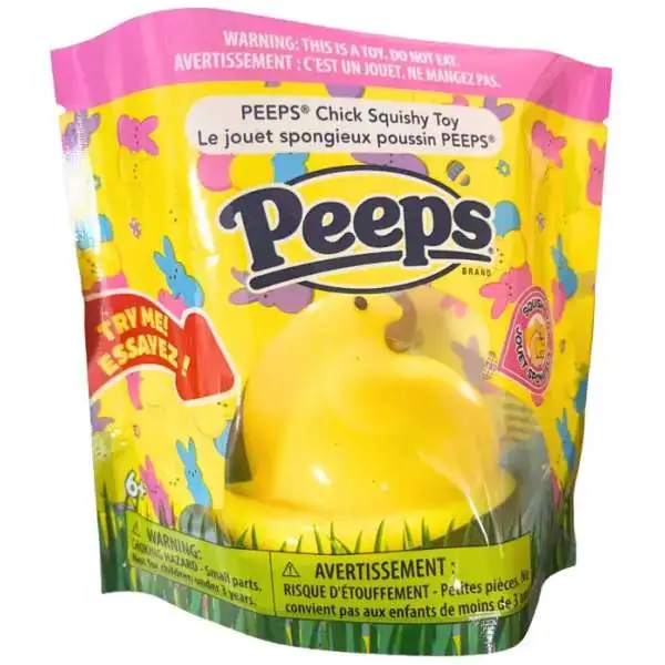 Peeps Yellow Chick Squeeze Toy