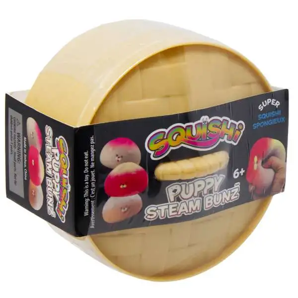 Squishi Puppy Steam Bunz Mystery Pack [1 RANDOM Dumpling]