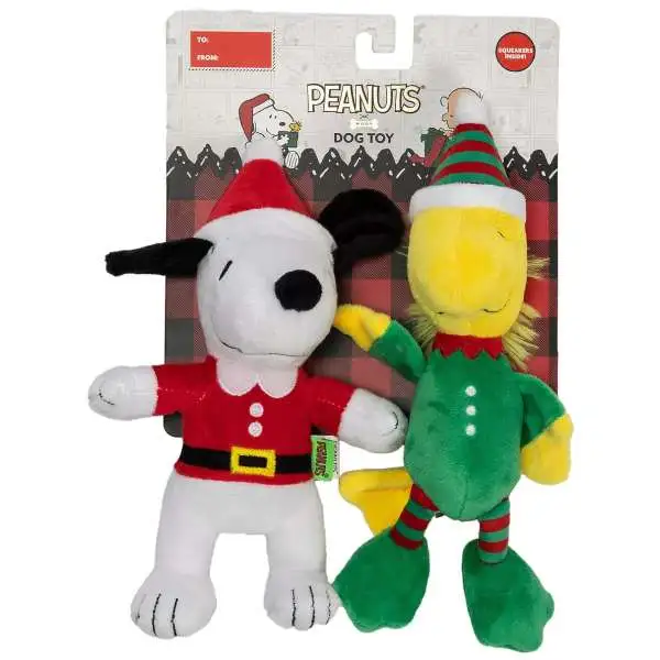 Peanuts Snoopy & Woodstock 9-Inch Dog Toy 2-Pack