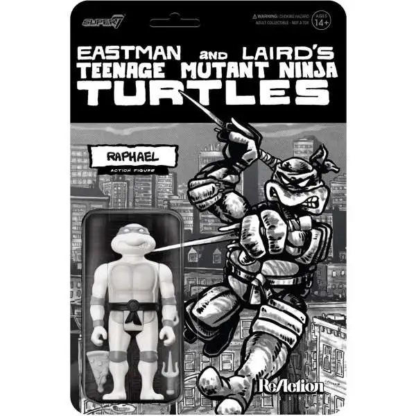 ReAction Teenage Mutant Ninja Turtles Raphael Action Figure [Comic Greyscale]