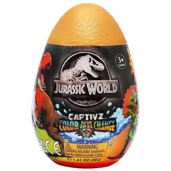 Jurassic World Dominion Captivz Color Change Slime Mystery Egg Pack