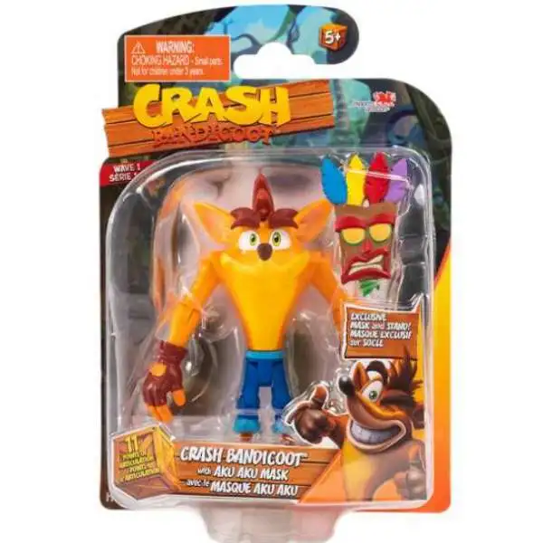 Crash Bandicoot Action Figure [with Aku Aku Mask]