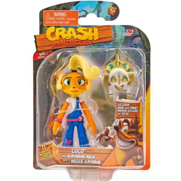 Crash Bandicoot Coco Kupuna Action Figure [with Kupunawa Mask]