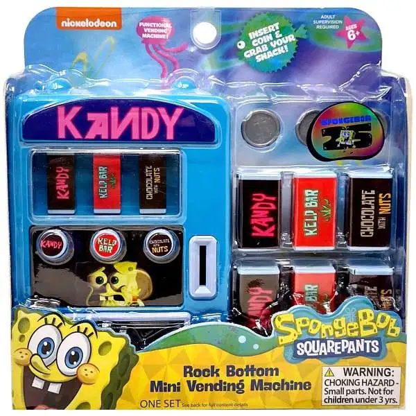 Spongebob Squarepants Rock Bottom Mini Vending Machine [Kandy]