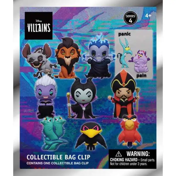 3D Figural Keyring Disney Villains Series 4 Mystery Pack [1 RANDOM Figure]