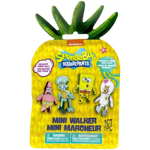 Spongebob Squarepants Nickelodeon Mini Walker Mystery Pack [1 RANDOM Character]
