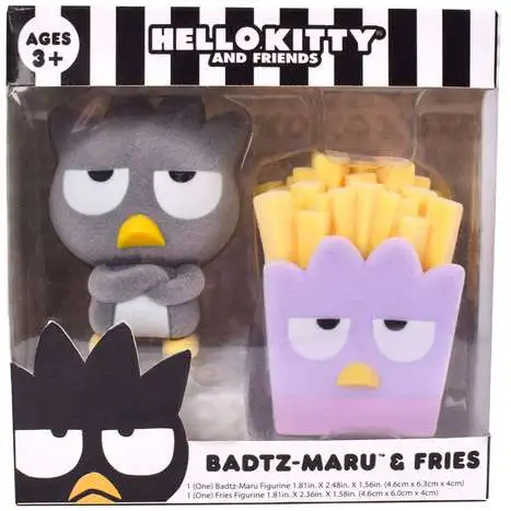 Sanrio Hello Kitty & Friends Badtz-Maru & Fries 2.5-Inch Figurine Set