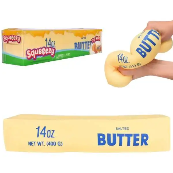 Squeezy Jumbo Butter 10-Inch Squeeze Toy