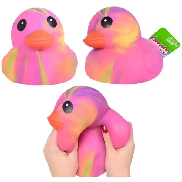 runaさんスクイーズ Laffy Quacks Jumbo Squishy Duck TIE-DYE PINK 6 Squeeze Toy Sunny