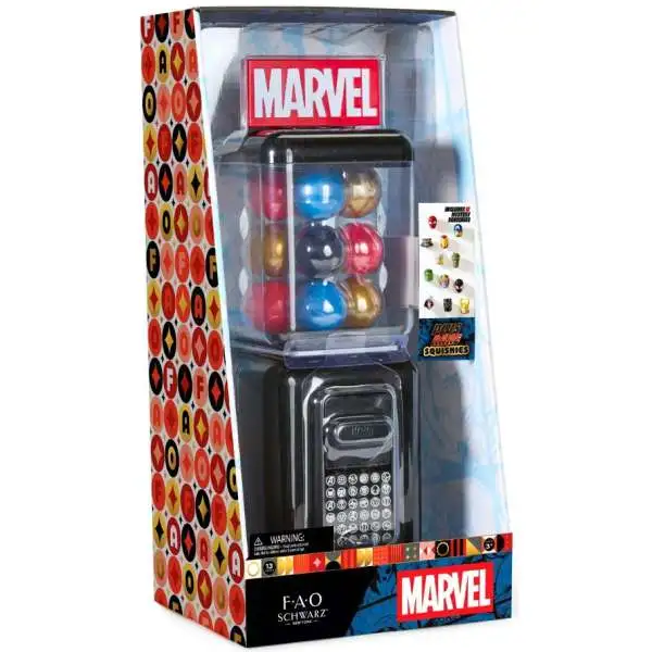 Marvel Squishies Vending Machine Play Set [12 Mystery Squishies!]