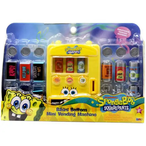 Spongebob Squarepants Bikini Bottom Mini Vending Machine Playset