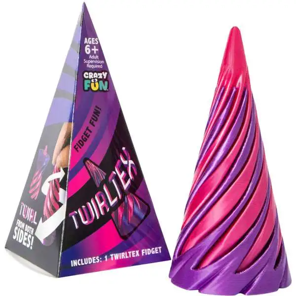 Crazy Fun Twirltex Purple & Pink Fidget Toy