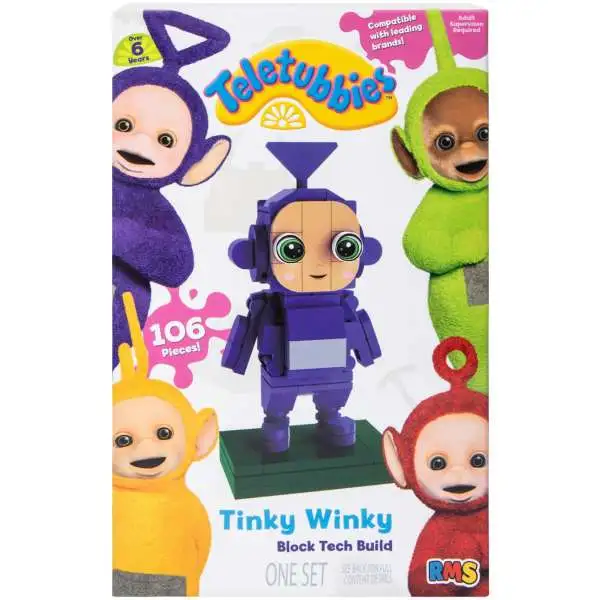 Teletubbies Block Tech Build Tinky WInky Construction Set [106 Pieces]
