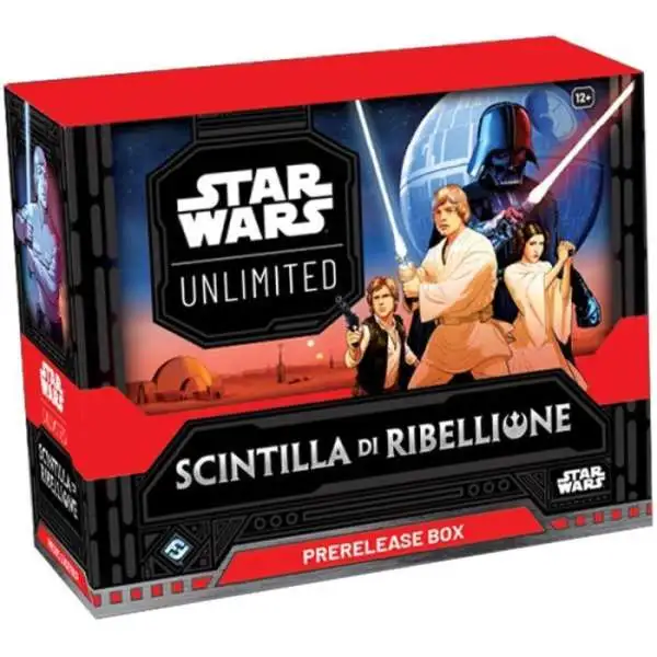 Star Wars: Unlimited Trading Card Game Spark of Rebellion Pre-Release Kit [ITALIAN VERSION, 6 Booster Packs, 2 Promo Cards & More]