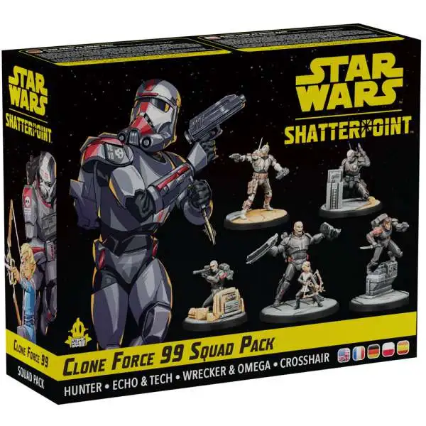 Star Wars Shatterpoint Clone Force 99 Squad Pack Miniature