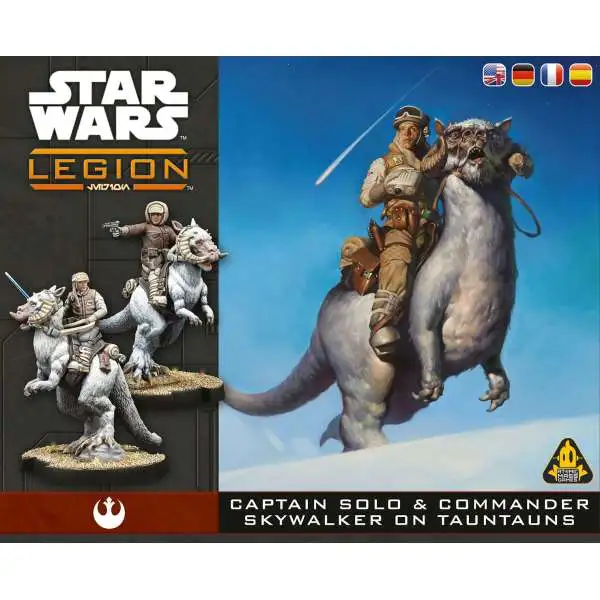 Star Wars Legion Captain Solo & Commander Skywalker On Tauntauns Miniature