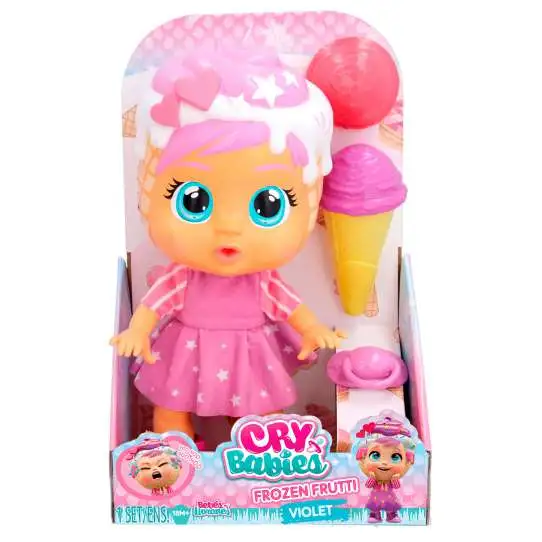 Cry Babies Frozen Frutti Violet Doll