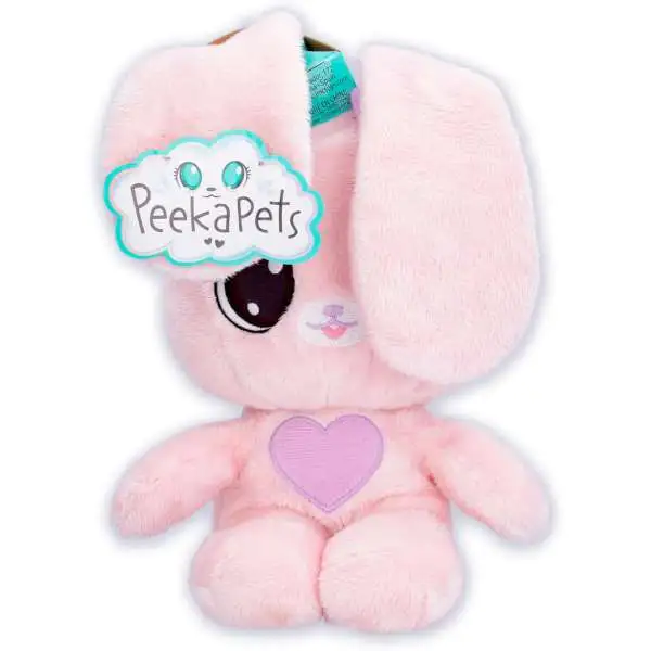 Cry Babies Peekapets Pink Bunny 8.5-Inch Plush