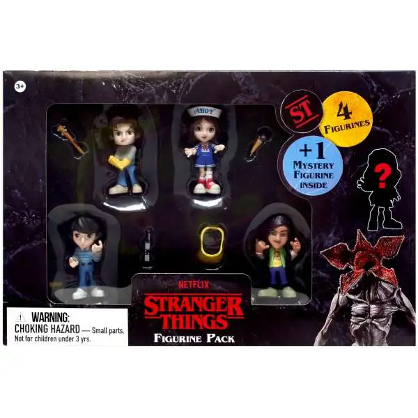 Stranger Things Steve, Robin, Mike & Argyle + Mystery Mini Figure 5-Pack