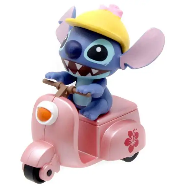 Disney Lilo & Stitch Sitch on Pink Scooter 2-Inch Pullback Car #1