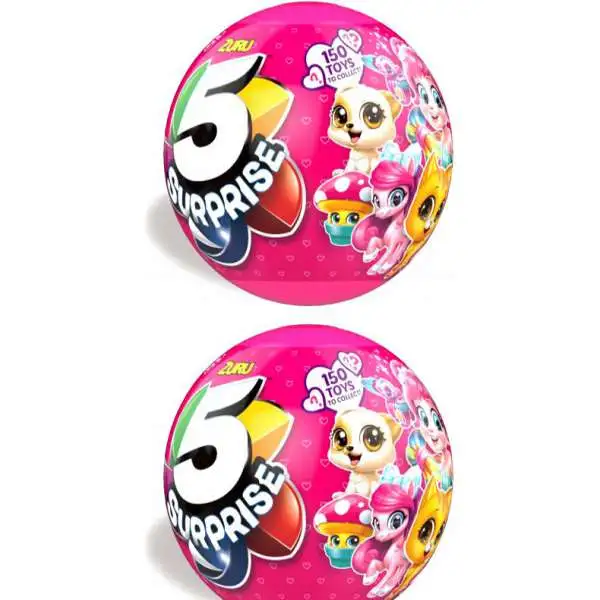 5 Surprise PINK LOT of 2 Mystery Packs