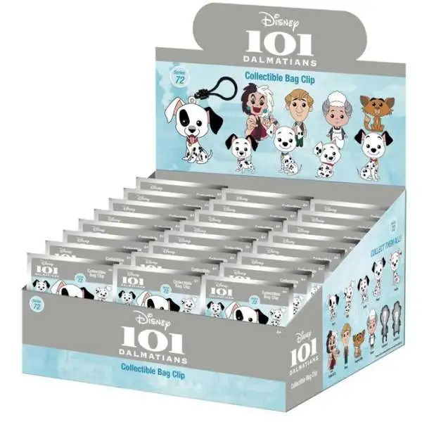 Disney 3D Figural Keyring 101 Dalmatians Series 72 Mystery Box [24 Packs] (Pre-Order ships October)