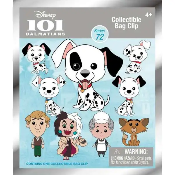 Disney 3D Figural Keyring 101 Dalmatians Series 72 Mystery Pack [1 RANDOM Figure] (Pre-Order ships October)