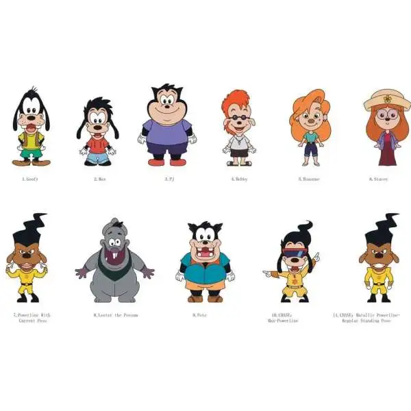 Disney 3D Figural Keyring Disney Series 74 Goofy Movie Mystery Box