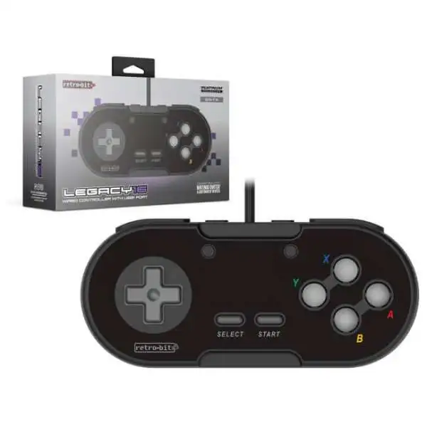 Retro-Bit Platinum Collection Legacy16 Wired USB Controller [Onyx]