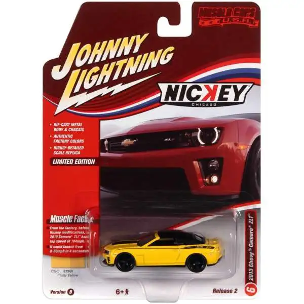 Johnny Lightning Muscle Cars USA 2013 Chevy Camaro ZL1 Diecast Car #6 [Version B]
