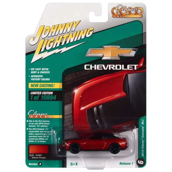 Johnny Lightning Classic Gold Collection 2013 Chevy Camaro ZL1 Diecast Car #6 [Version A]