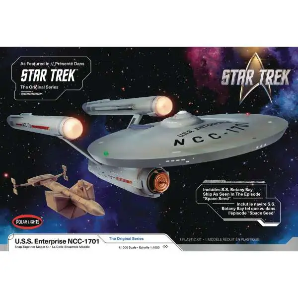 Star Trek The Original Series U.S.S. Enterprise NCC-1701 & Botany Bay Model Kit [Space Seed] (Pre-Order ships July)