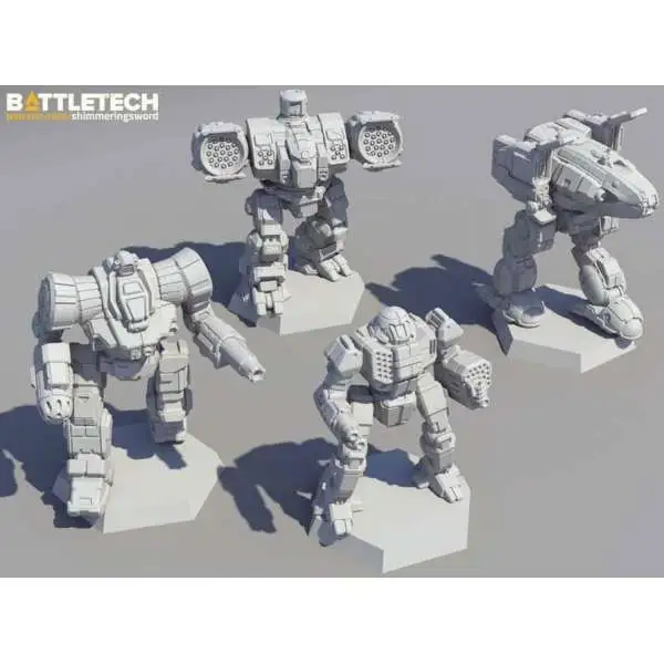 BattleTech Inner Sphere Fire Lance Miniature Set #35731