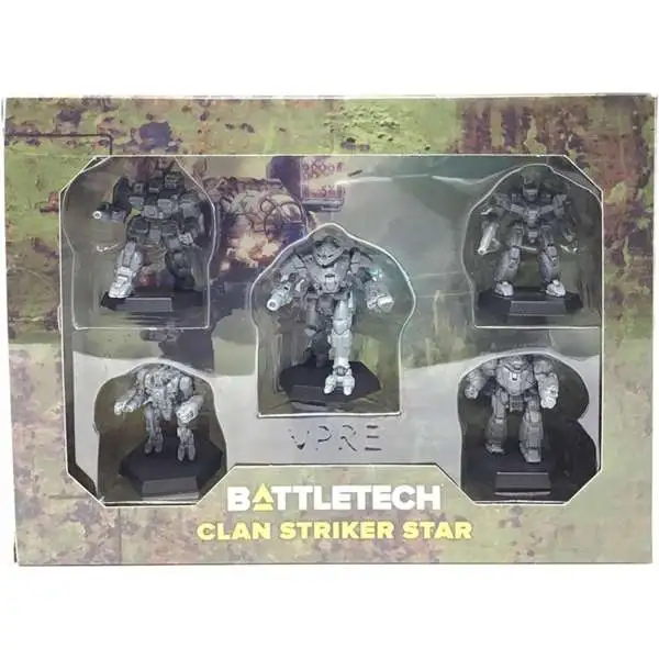 BattleTech Clan Striker Star Miniature Set #35732 [Vapor Eagle, Conjurer, Horned Owl, Incubus & Piranha]