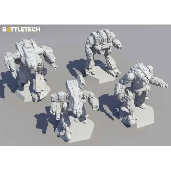BattleTech Inner Sphere Heavy Battle Lance Miniature Set #35733