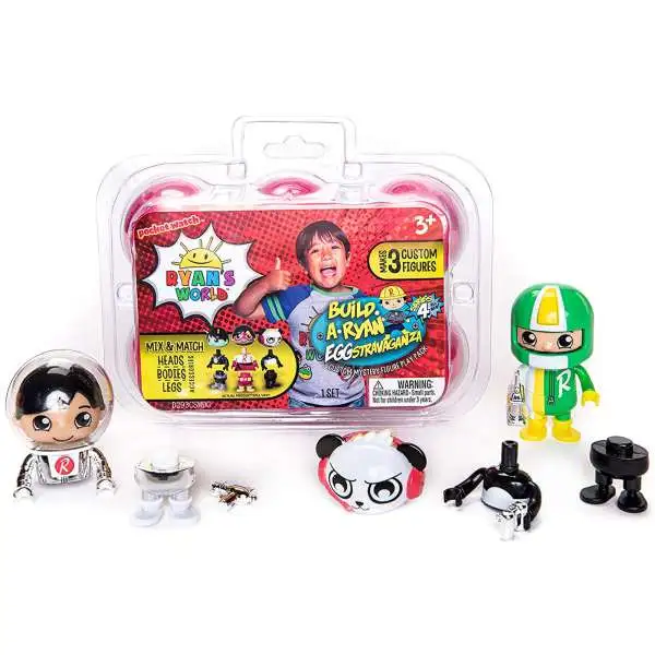 Ryan's World Series 4 Build a Ryan Eggstravaganza Custom Mystery Figure Play 6-Pack Set