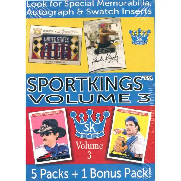 Sportkings Sage Collectibles Volume 3 Trading Card BLASTER Box [6 Packs]