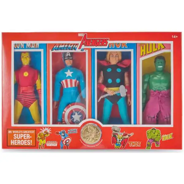 Marvel Spider-Man World's Greatest Super Heroes Iron Man, Captain America, Thor & Hulk Exclusive Action Figure 4-Pack