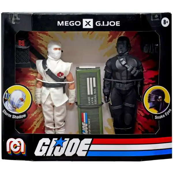 GI Joe G.I. Joe x Mego Ninja Rivals Snake Eyes & Storm Shadow Action Figure 2-Pack