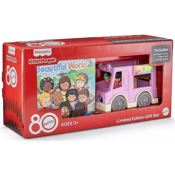 Fisher Price Little People Ice Cream Truck Playset & Book