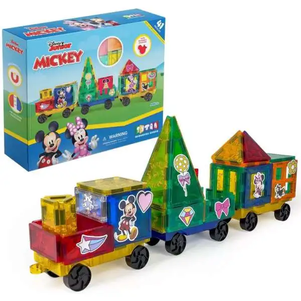 Disney Junior Tytan Magnetic Tiles Mickey Train Playset